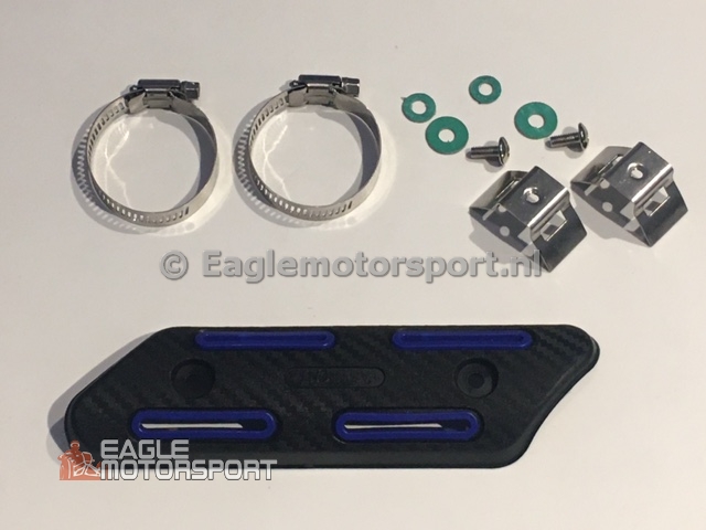 Hitteschild (zwart-blauw) 50 mm x 190 mm